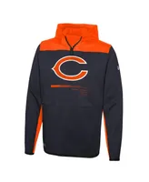 Men's New Era Navy Chicago Bears Combine Authentic Hard Hitter Pullover Hoodie