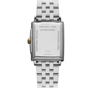 Raymond Weil Women's Swiss Toccata Diamond (1/20 ct. t.w.) Two-Tone Stainless Steel Bracelet Watch 37x30mm