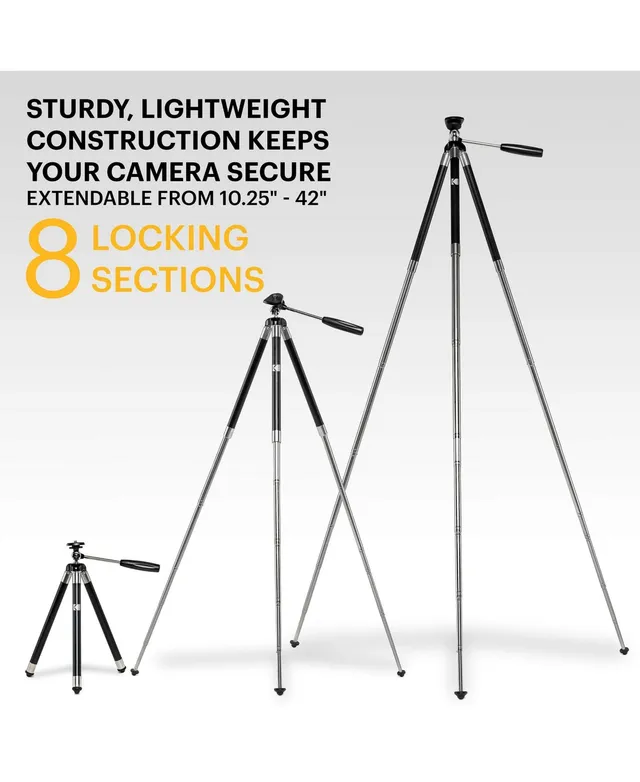 Kodak 63 In. Portable Lightweight Aluminum Camera Tripod Tripod