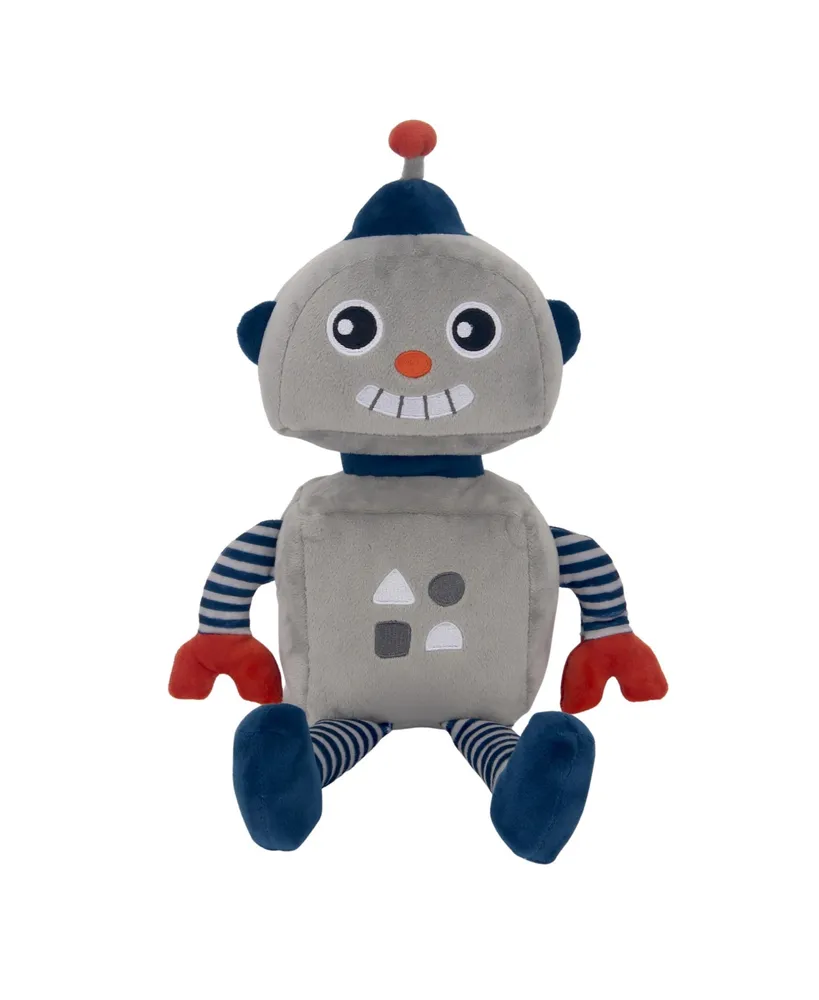 Bedtime Originals Robbie Robot Gray/Blue Plush Stuffed Animal Toy