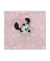 Lambs Ivy Disney Baby Minnie Mouse Pink Stars Security Blanket/Lovey