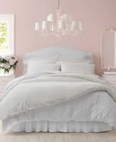 Closeout Laura Ashley Solid Faux Fur Duvet Cover Set