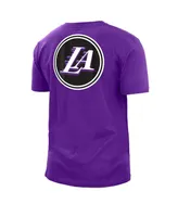 Men's New Era Purple Los Angeles Lakers 2022/23 City Edition Big and Tall T-shirt