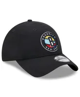 Men's New Era Black Brooklyn Nets 2022/23 City Edition Official 9FIFTY Snapback Adjustable Hat