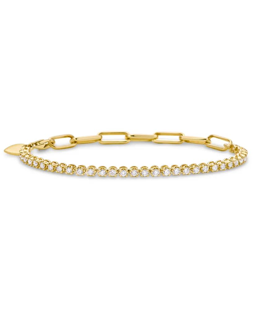 Diamond Link Bracelet (1 ct. t.w.) in 14k Gold