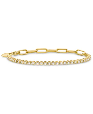 Diamond Link Bracelet (1 ct. t.w.) in 14k Gold
