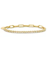 Diamond Link Bracelet (1 ct. t.w.) in 14k Gold