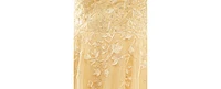 Say Yes Juniors' Embellished Lace-Up Mesh Gown, Created for Macy's