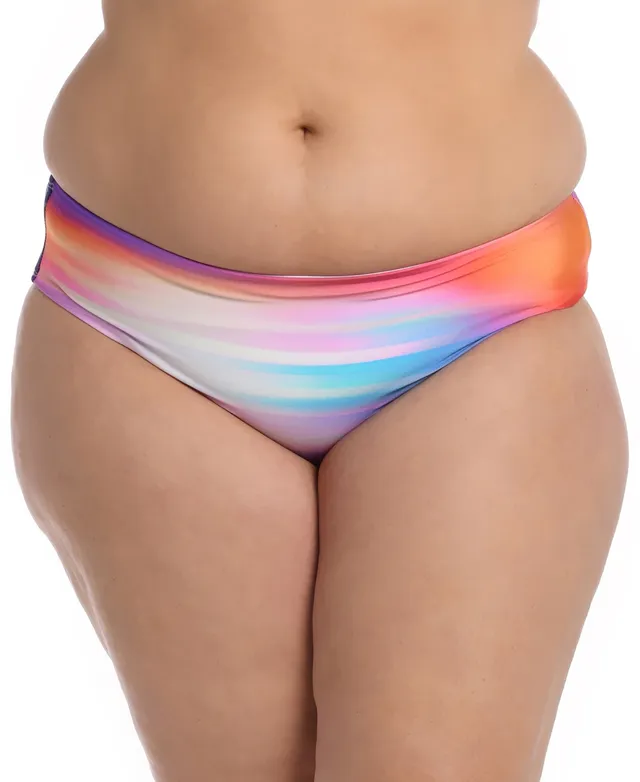 La Blanca Shirred Banded Hipster Bikini Bottoms - Macy's