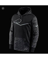 Men's Nike Black Buffalo Bills Rflctv Chevron Pullover Hoodie