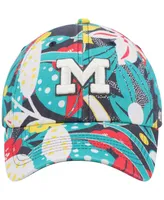 Women's '47 Brand Charcoal Michigan Wolverines Plumeria Clean Up Adjustable Hat