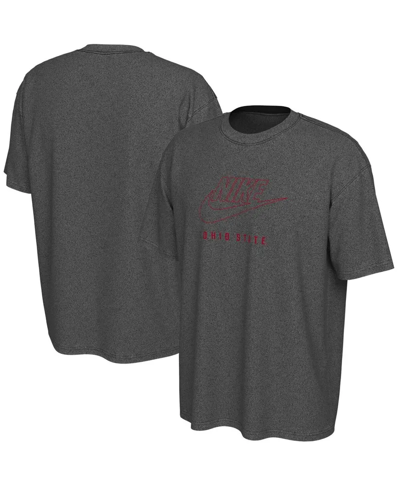 Men's Nike Charcoal Ohio State Buckeyes Washed Max90 T-shirt