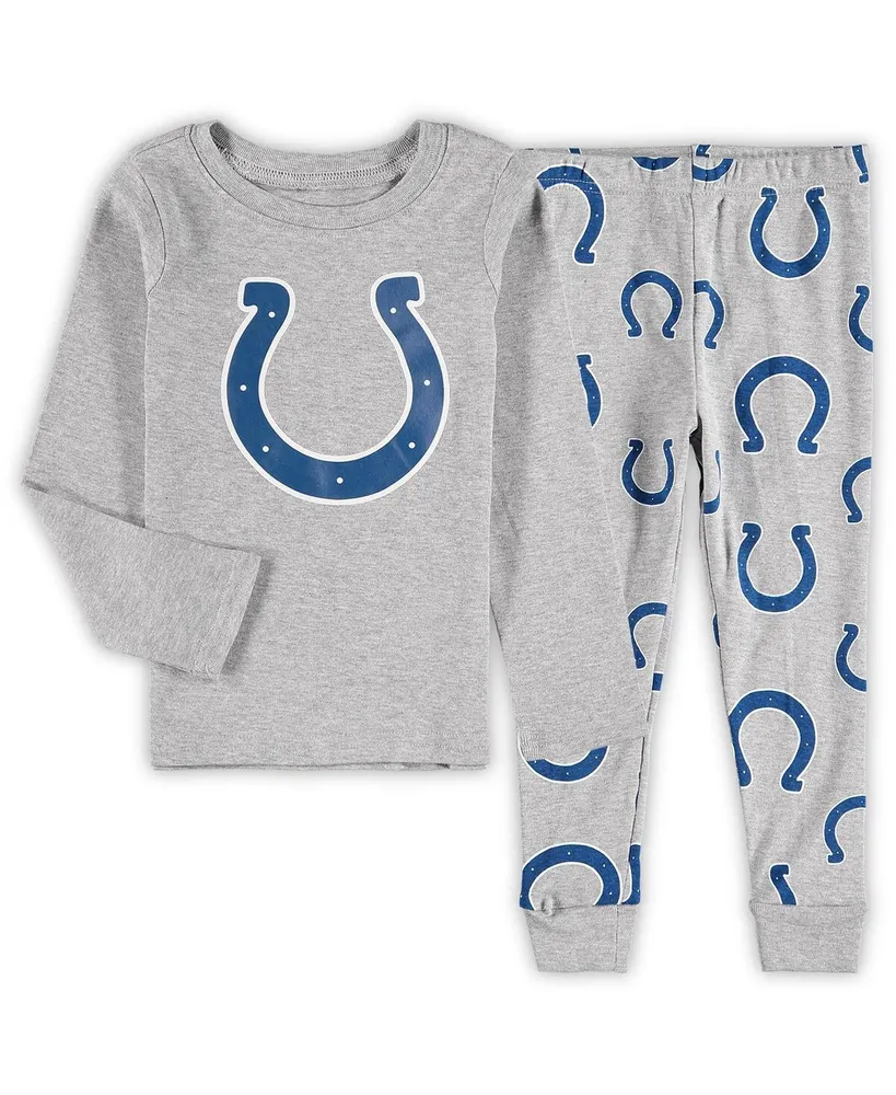 Outerstuff Youth Heathered Gray Baltimore Ravens Long Sleeve T-Shirt & Pants Sleep Set