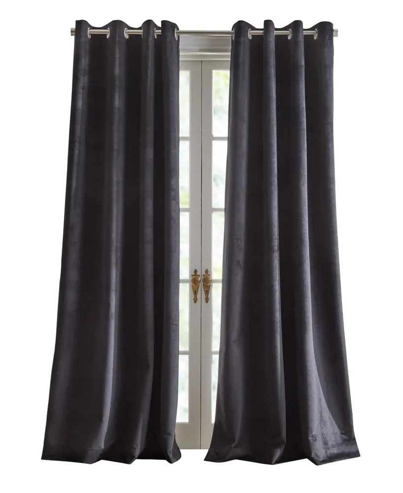 HiEnd Accents Stella Lined Silk Velvet Window Treatment