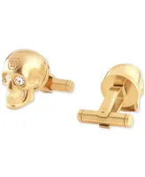 Philipp Plein Gold-Tone Ip Stainless Steel 3D $kull Cuff Links