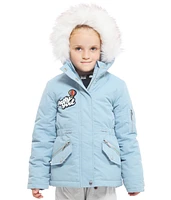 Rokka&Rolla Girls Parka Jacket with Insulated Hood