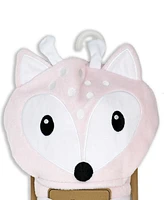 3 Stories Trading Baby Girls Plush Deer Hooded Blanket