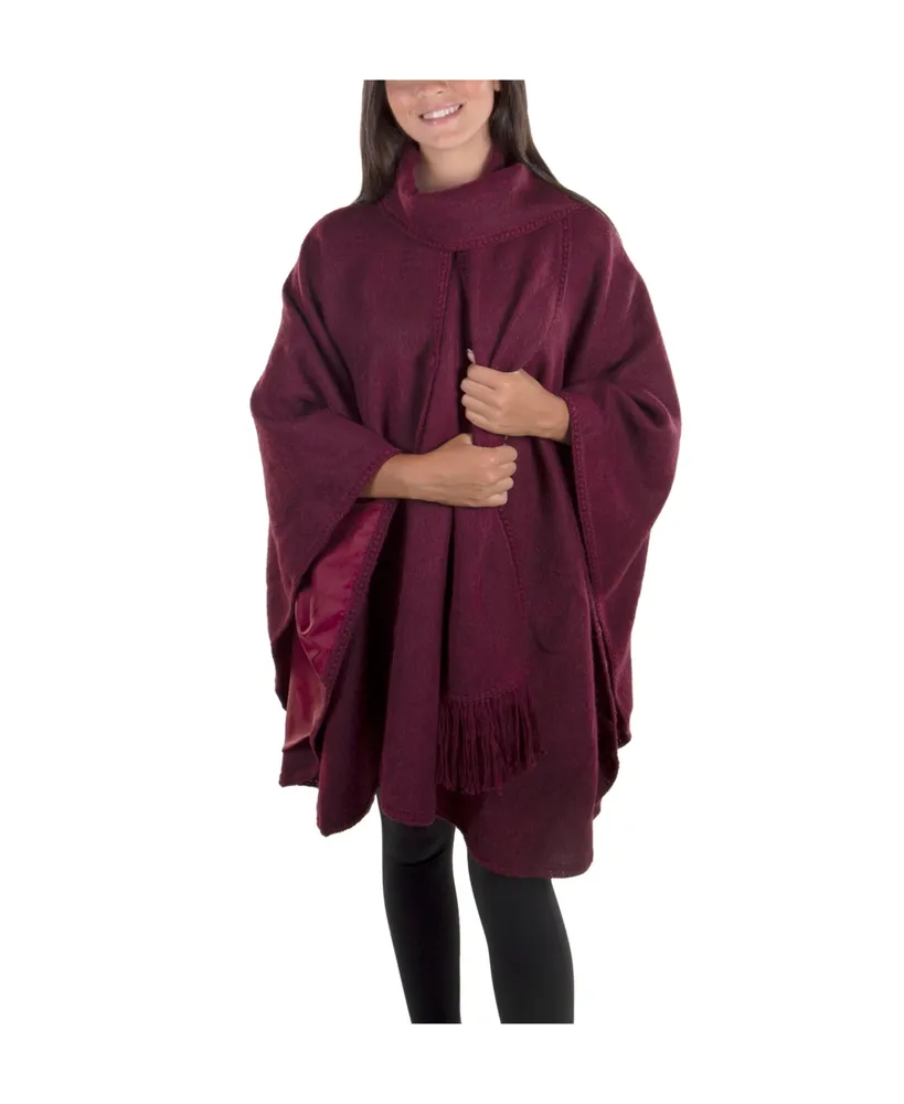 Patricia Nash Women's Hooded Cape with Buttons