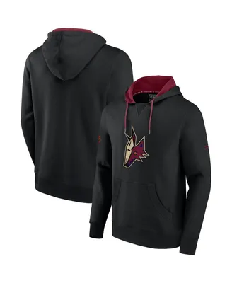 Men's Fanatics Black, Garnet Arizona Coyotes Special Edition 2.0 Team Logo Pullover Hoodie