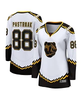 Women's Fanatics David Pastrnak White Boston Bruins Special Edition 2.0 Breakaway Player Jersey