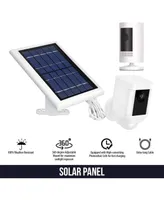 Wasserstein Solar Panel Compatible with Ring Spotlight Cam Battery, Ring Stick Up Cam Battery & Reolink Argus Pro