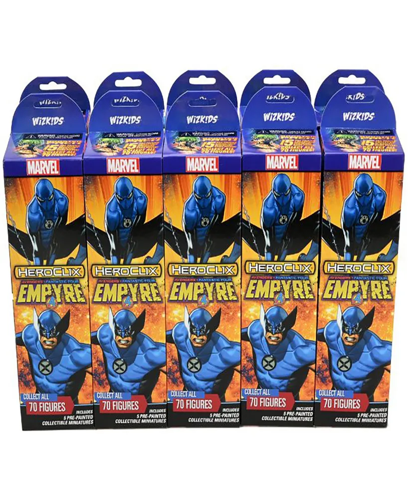 WizKids Games Marvel HeroClix Avengers Fantastic Four Empyre Booster Brick 50 Miniatures WizKids Randomly Assorted Pre-painted Role Playing Game