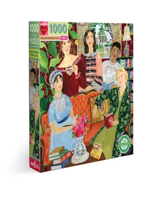 Eeboo Piece and Love Jane Austen's Book Club Square Adult Jigsaw Puzzle, 1000 Pieces