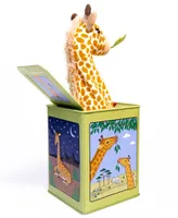 Jack Rabbit Creations Vintage-Like Tin Toy Giraffe Jack in the Box Jack Rabbit Creations