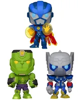 Funko Marvel Pop Marvel Mech Dr. Strange Hulk and Thor Collectors Set, 3 Piece