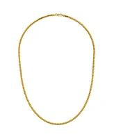 Square Wheat Link 20" Chain Necklace in 14k Gold