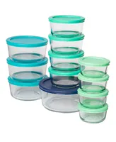 Anchor Hocking 24-Piece Food Storage Set with SnugFit Lids