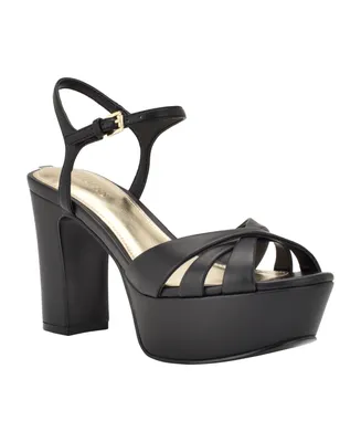 Guess Women's Haylo Platform Strappy Open Toe Sandals