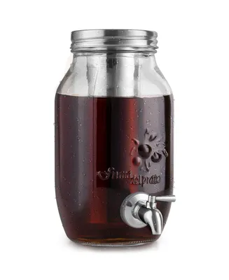 1.5 Liter Cold Brew Coffee Maker with Extra Thick Glass Carafe & Stainless Steel Mesh Filter