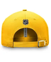 Men's Fanatics Gold Nashville Predators Authentic Pro Rink Adjustable Hat