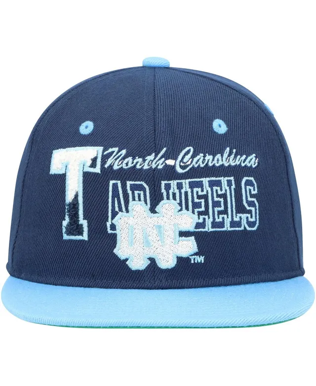 Youth Mitchell & Ness Blue/Black Carolina Panthers Spiral Snapback Hat