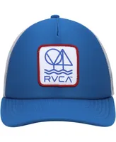 Men's Rvca Blue and Gray Timber Trucker Snapback Hat