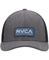 Men's Rvca Charcoal Chg Ticket Iii Trucker Snapback Hat