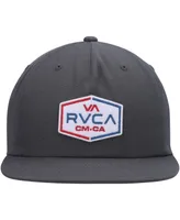 Men's Rvca Charcoal Layover Snapback Hat