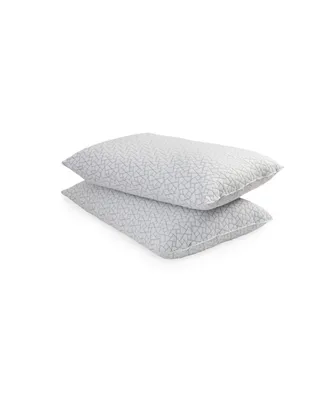 Cannon Pack of 2 Charcoal Knit Microfiber Pillow, Standard
