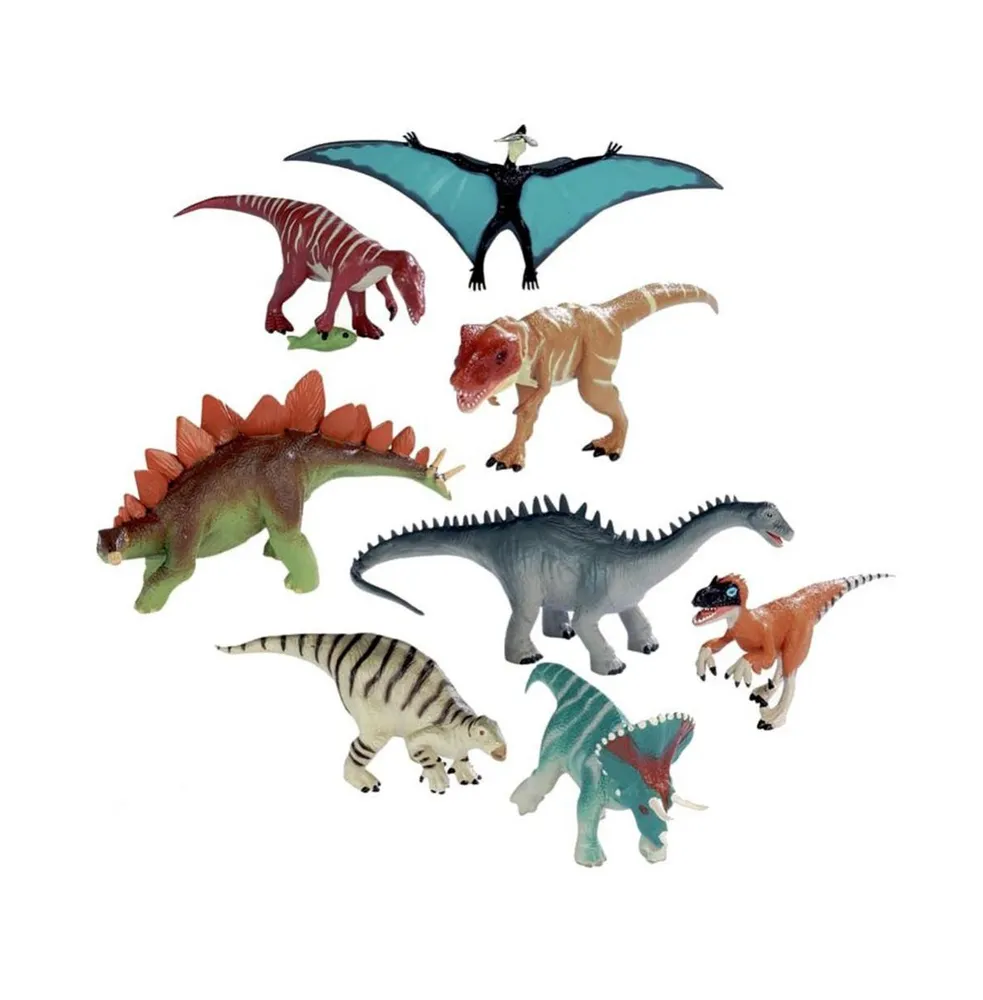 Wild Republic 8 Piece Dinosaur Collection