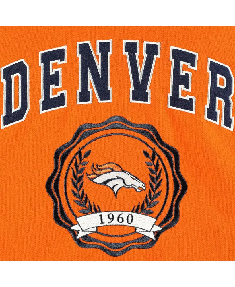 Women's Tommy Hilfiger Orange Denver Broncos Becca Drop Shoulder Pullover Hoodie