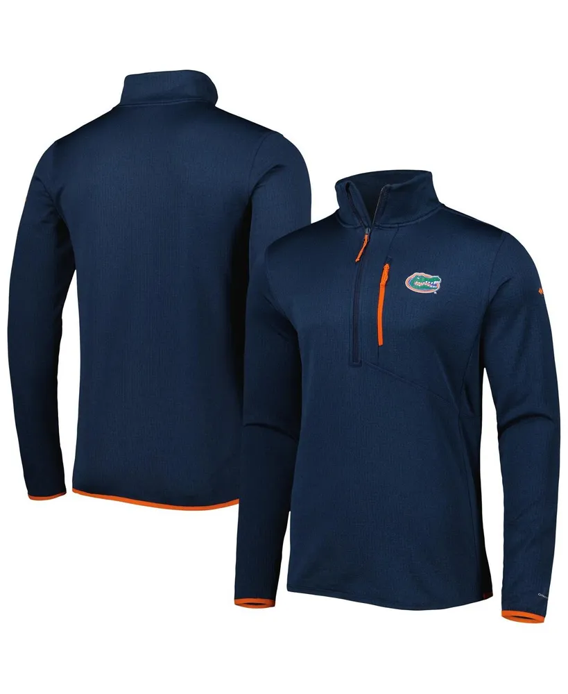 Men's Columbia Navy Florida Gators Park View Omni-Wick Half-Zip Top