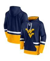 Men's Fanatics Navy West Virginia Mountaineers First Battle Pullover Hoodie