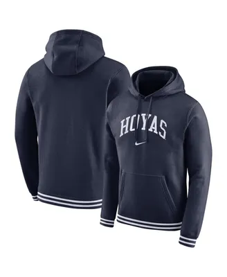 Men's Nike Navy Georgetown Hoyas Sketch Retro Pullover Hoodie