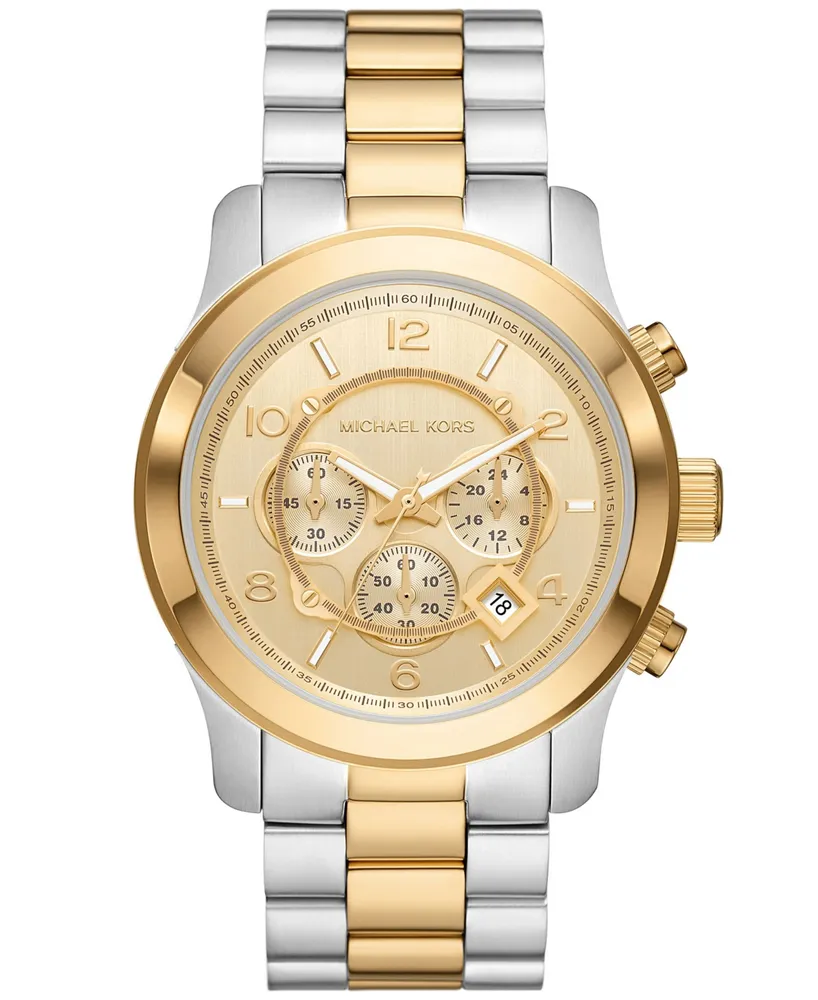 Michael Kors Women's Slim Runway Gold-Tone Watch 42mm MK3179 - Walmart.com