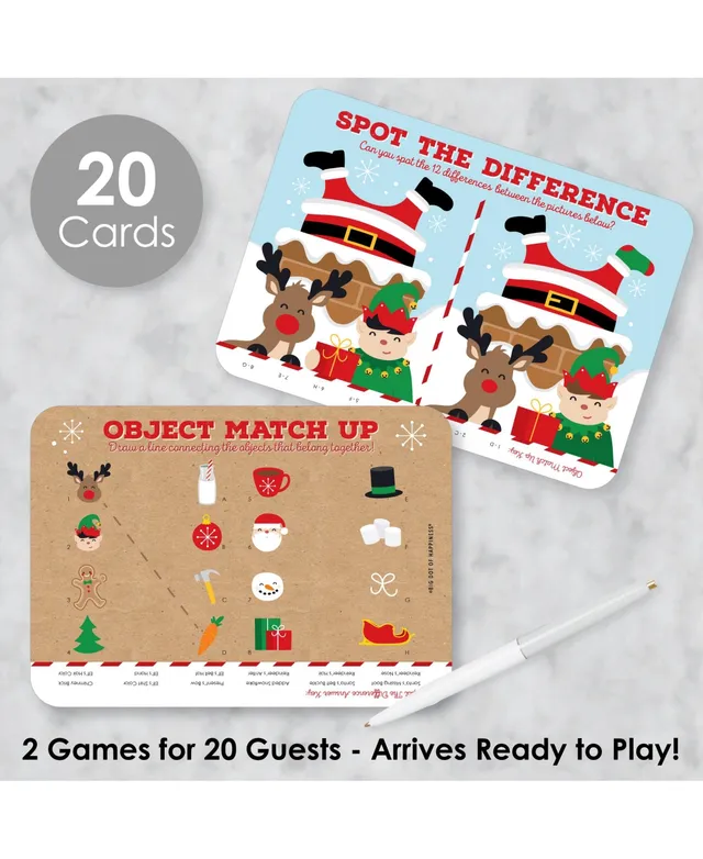 Big Dot of Happiness Jolly Santa Claus - Christmas Party Have or Have Not  Cards - Christmas Gift Exchange Game - Set of 24