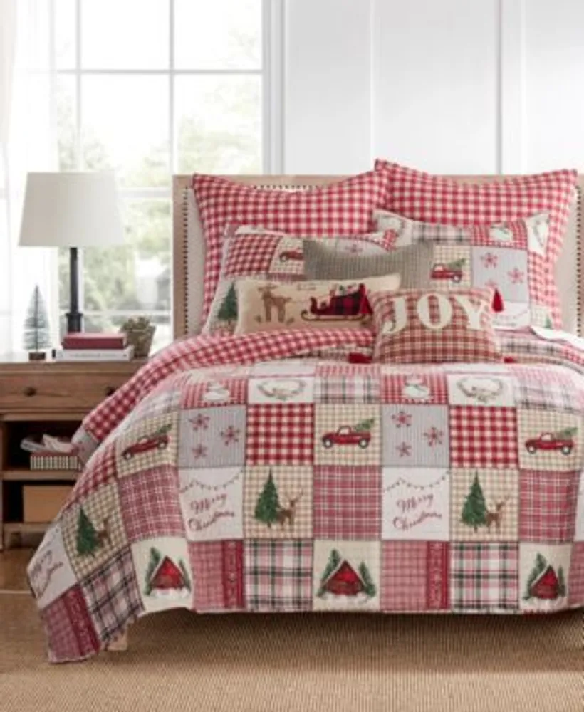 Levtex Home For Christmas Festive Plaid Quilt Sets