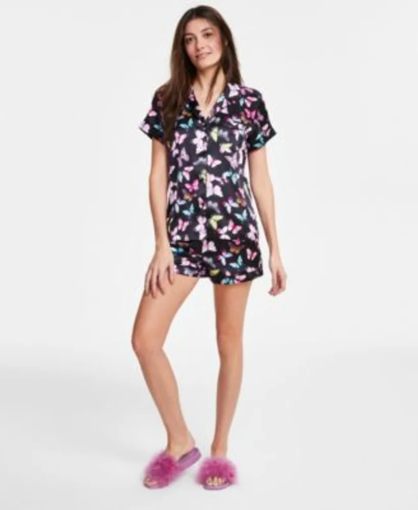 I.N.C. International Concepts Womens Butterfly Pajamas Pool Slides Created  For Macys