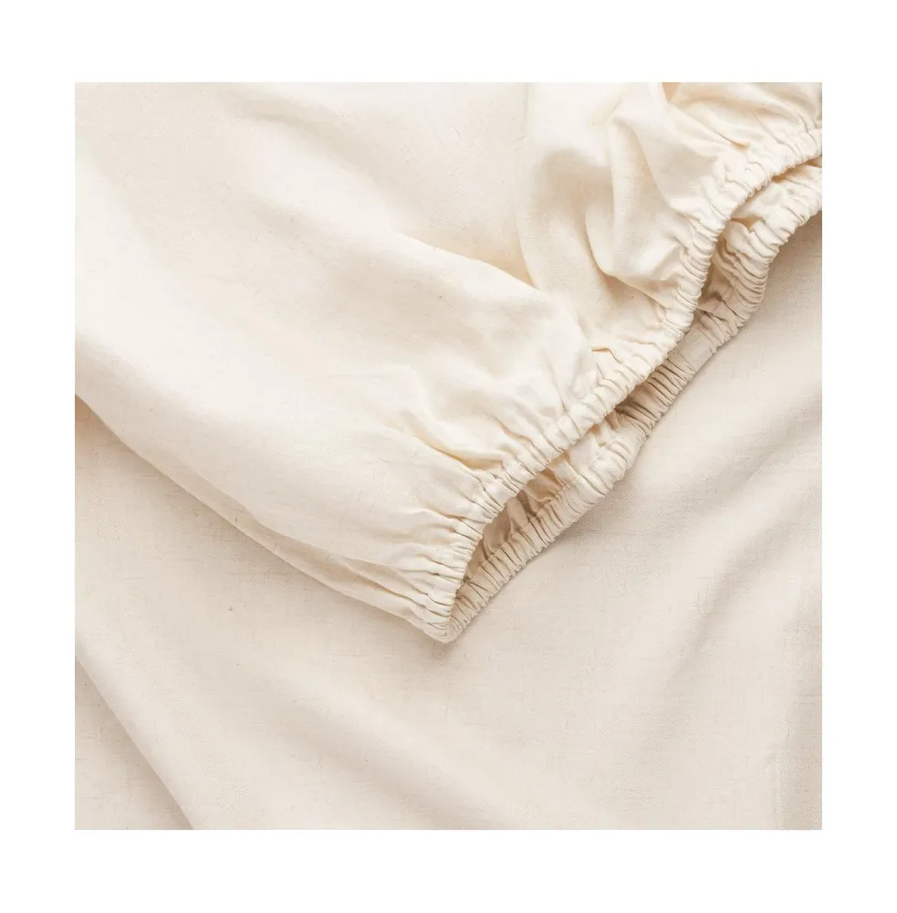 Cozy Earth Linen Fitted Sheet, Crib