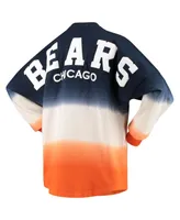 Women's Fanatics Navy, White Chicago Bears Ombre Long Sleeve T-shirt